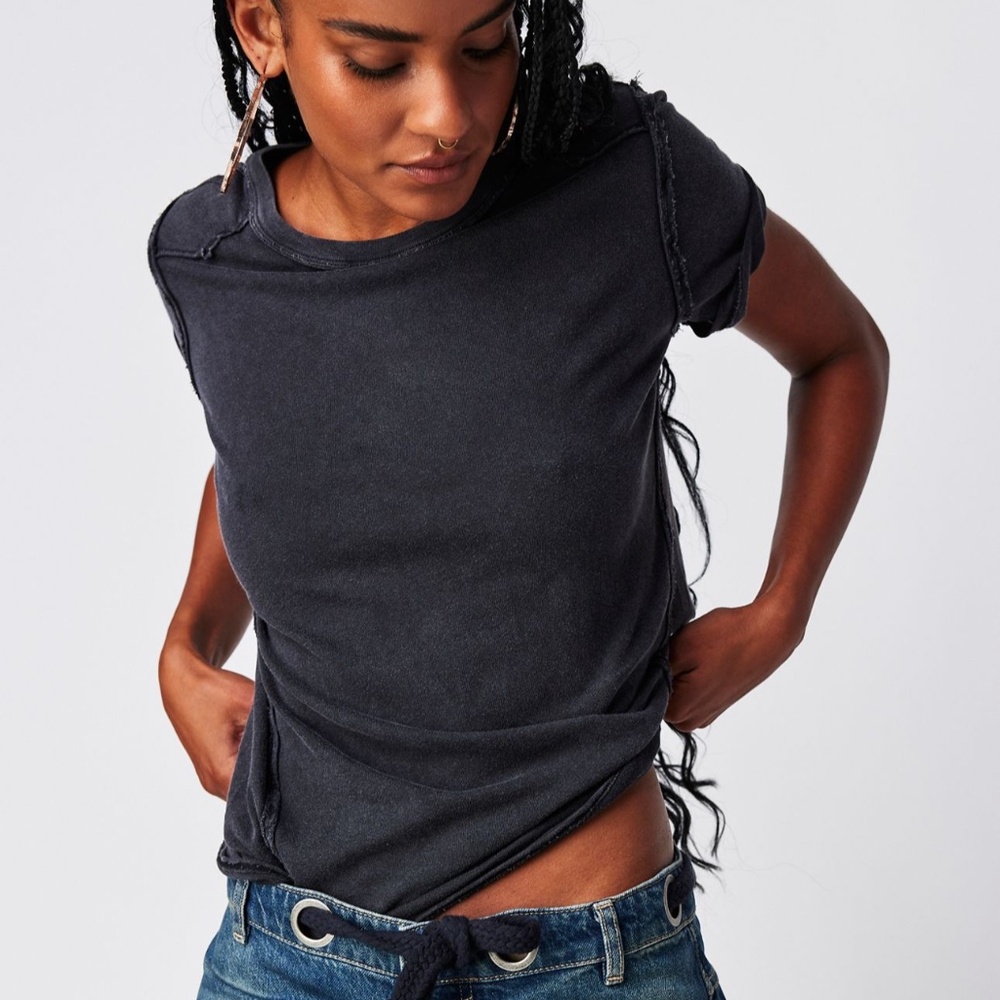 NEW WITH TAGS We the Free Wild Tee Black Size M